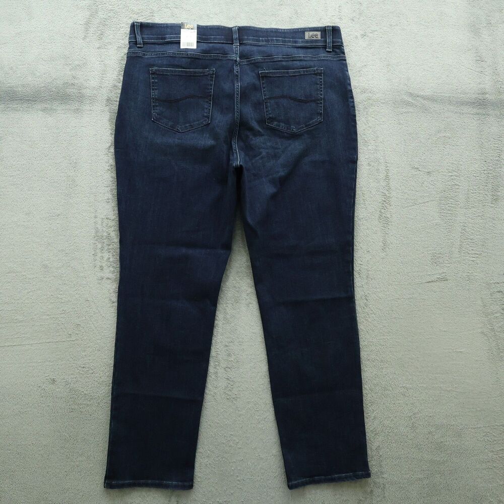 Lee Plus Jeans Women's Size 20W High-Rise Flex Straight Leg Denim 31" Inseam NWT - Picture 13 of 16